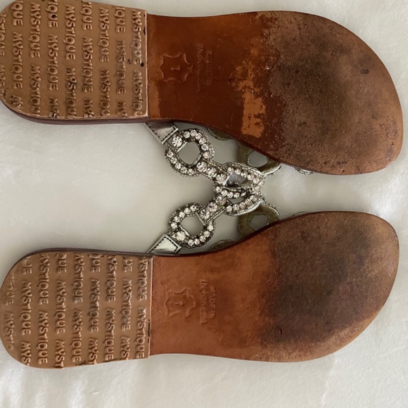 Mystique Vernona leather Crystal Embellishments Slides - Picture 6 of 6